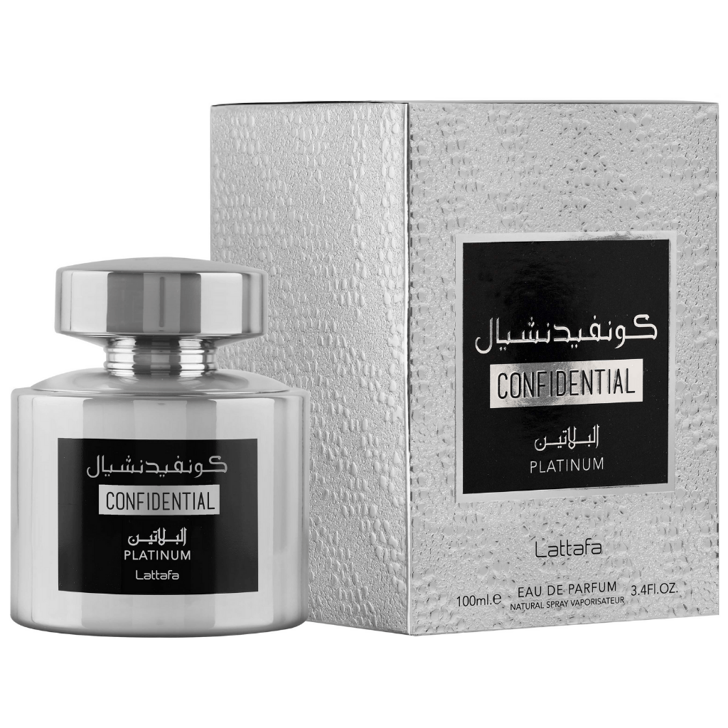 Lattafa Confidential Platinum EDP 100ml – Eau de Parfum