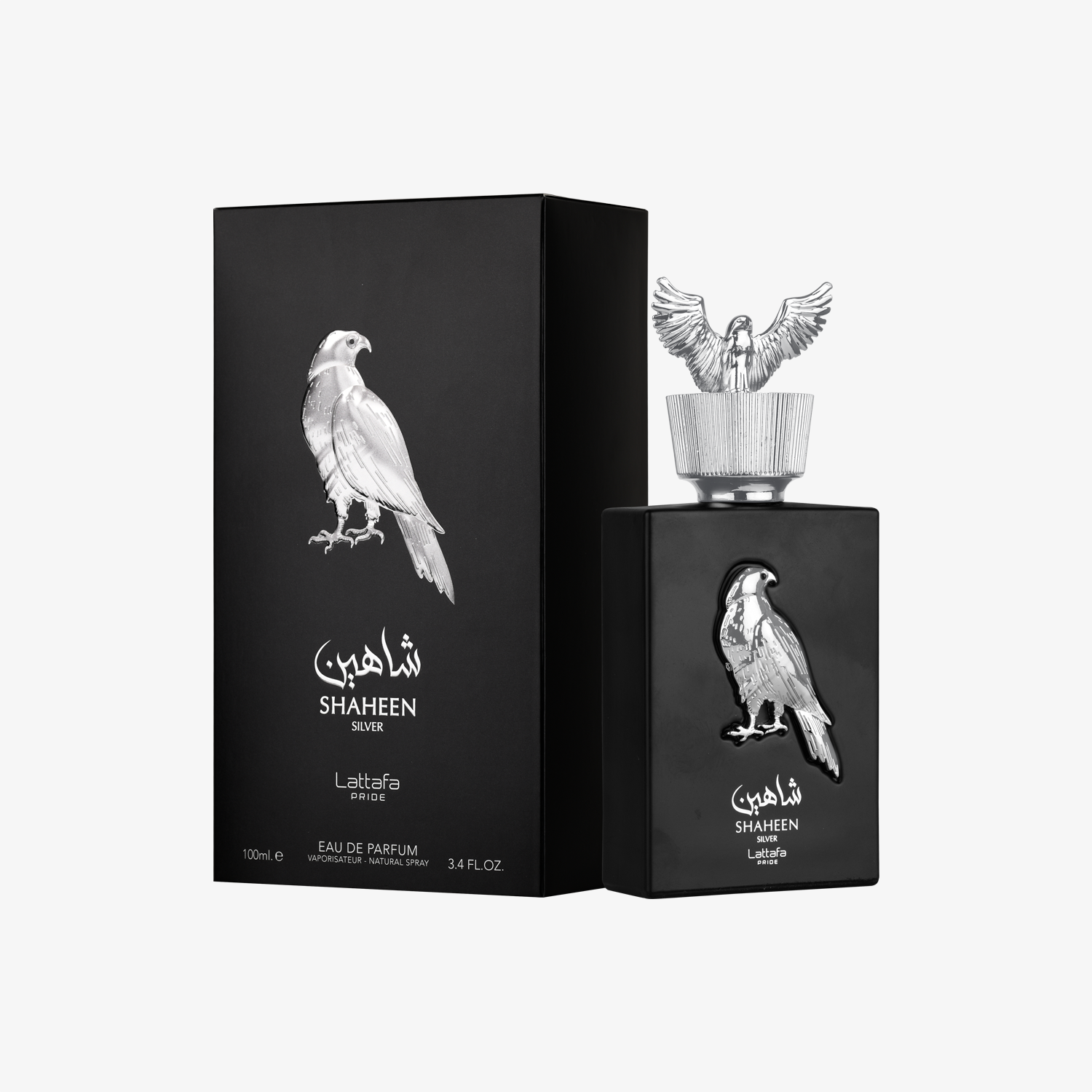 Lattafa Pride Shaheen Silver EDP 100ml – packshot