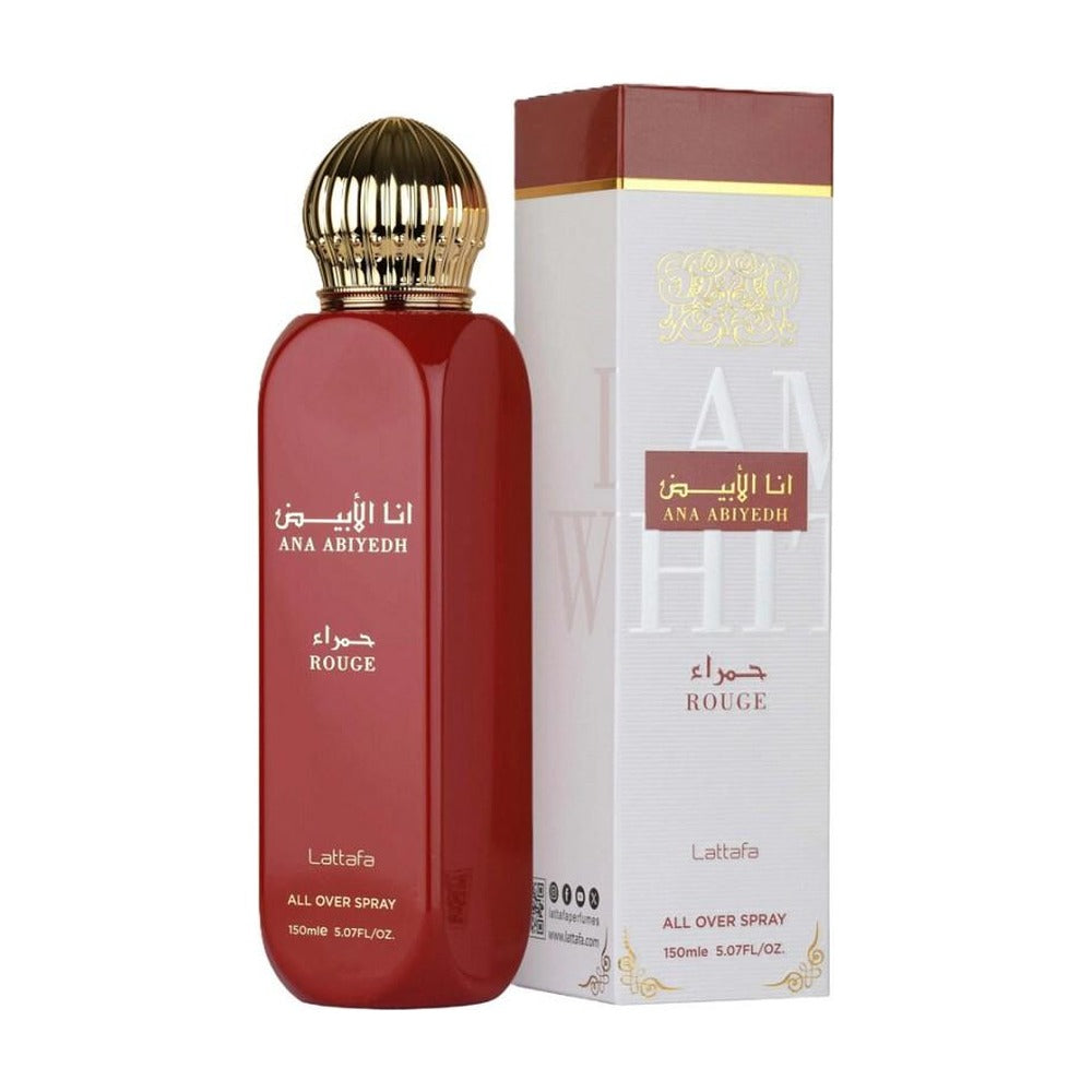 Beauty Scent Cosmetics Lattafa All Over Spray Ana Abiyedh Rouge 150 ml