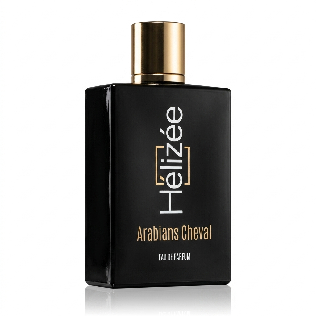Hélizée Arabians Cheval Eau de Parfum 100ml - flacone nero con tappo oro